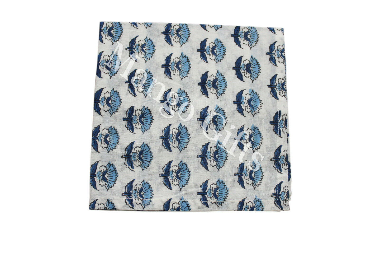 Indian Hand Block Print 100%Cotton Voile Fabric Table Napkins Hankey Assorted WHOLESALE Lot Free Shipping Indian
